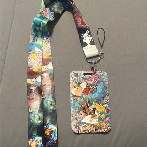 Disney Alice in Wonderland - Lanyard and ID card holder